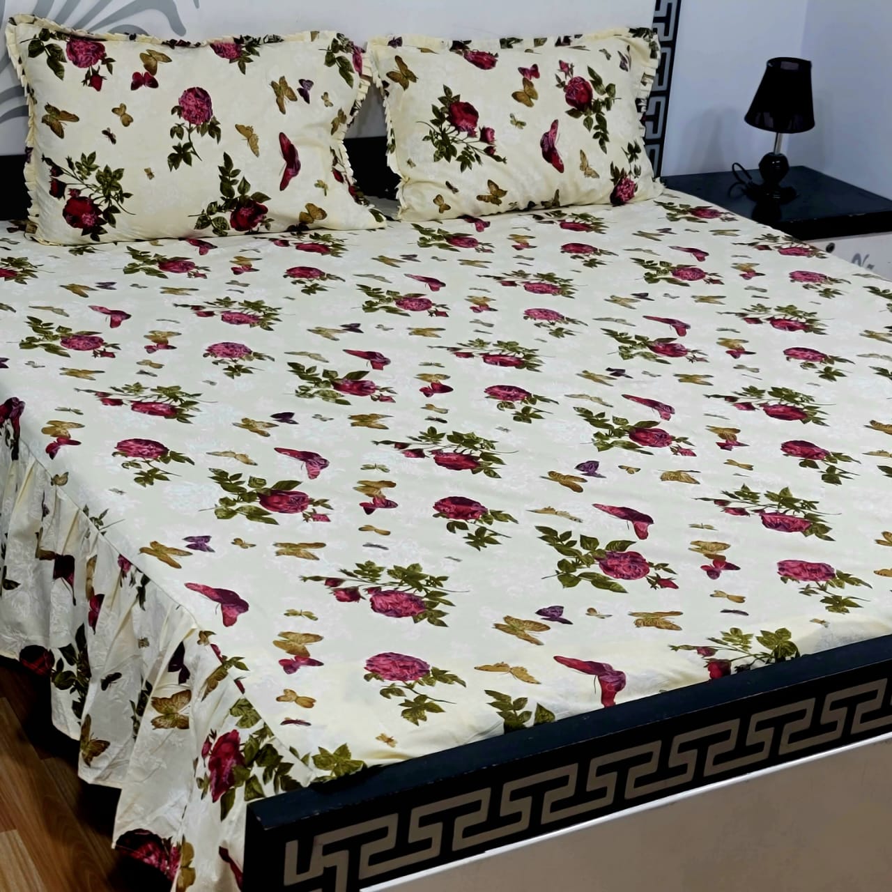 3pcs Frill Bed Sheet - Scented Whiispers