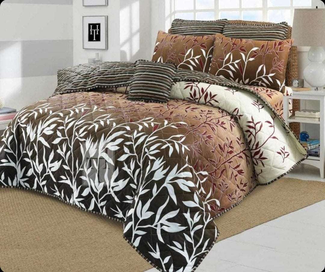 7 Pieces Comforter Set For Summer