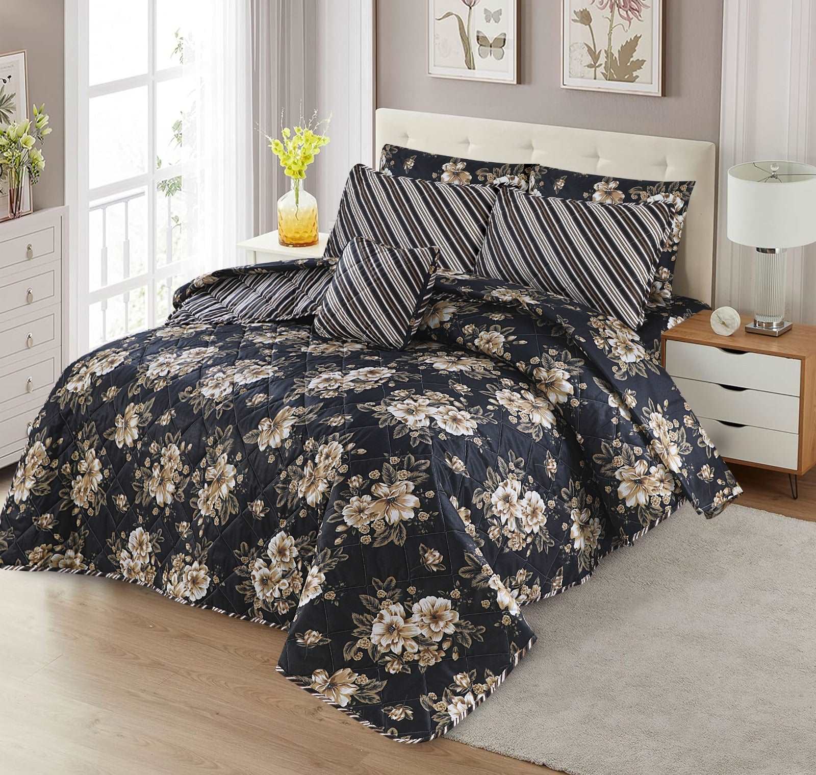 7 Pieces Comforter Set For Summer