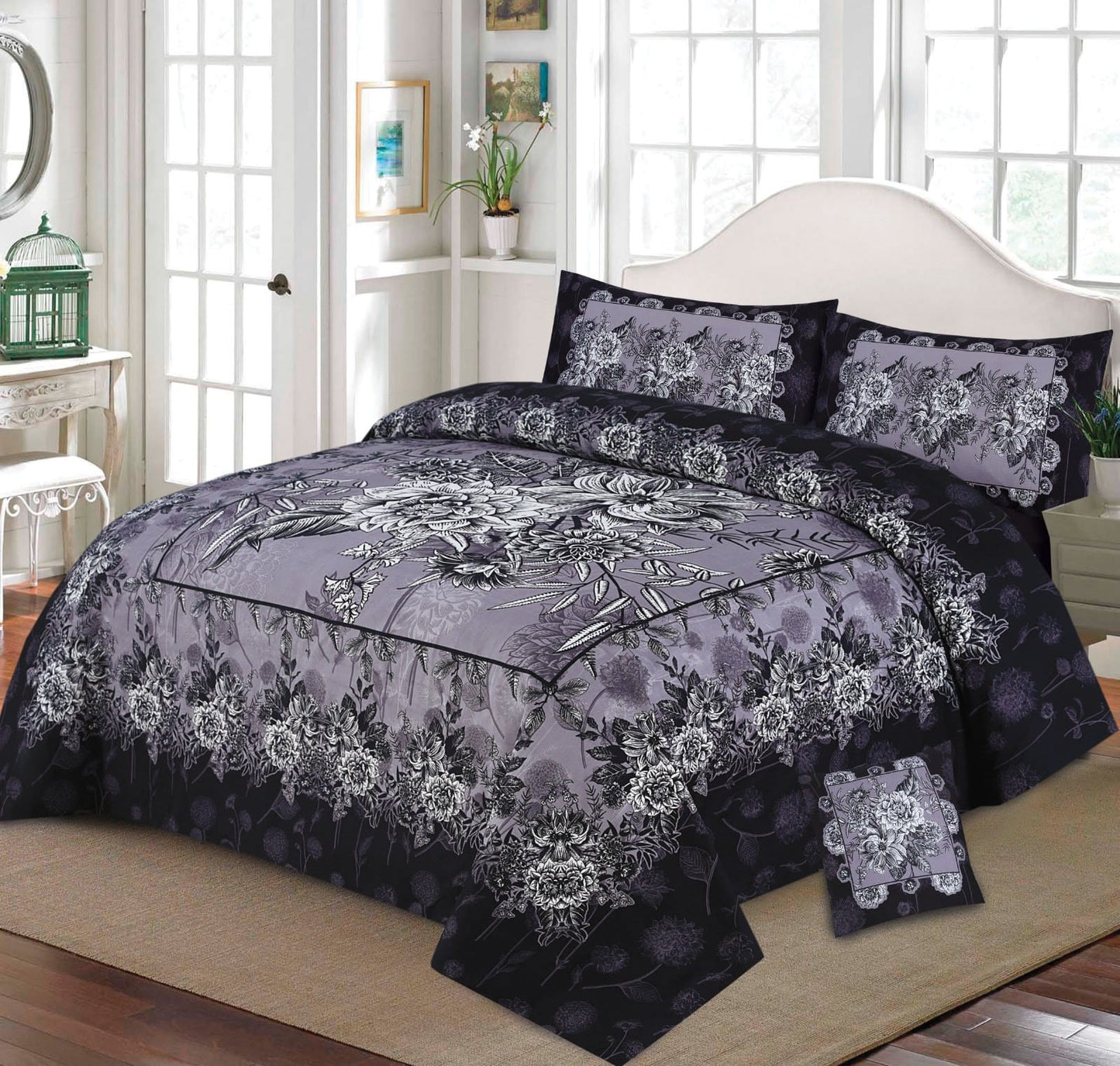 4pcs Bed Sheet Digital Print