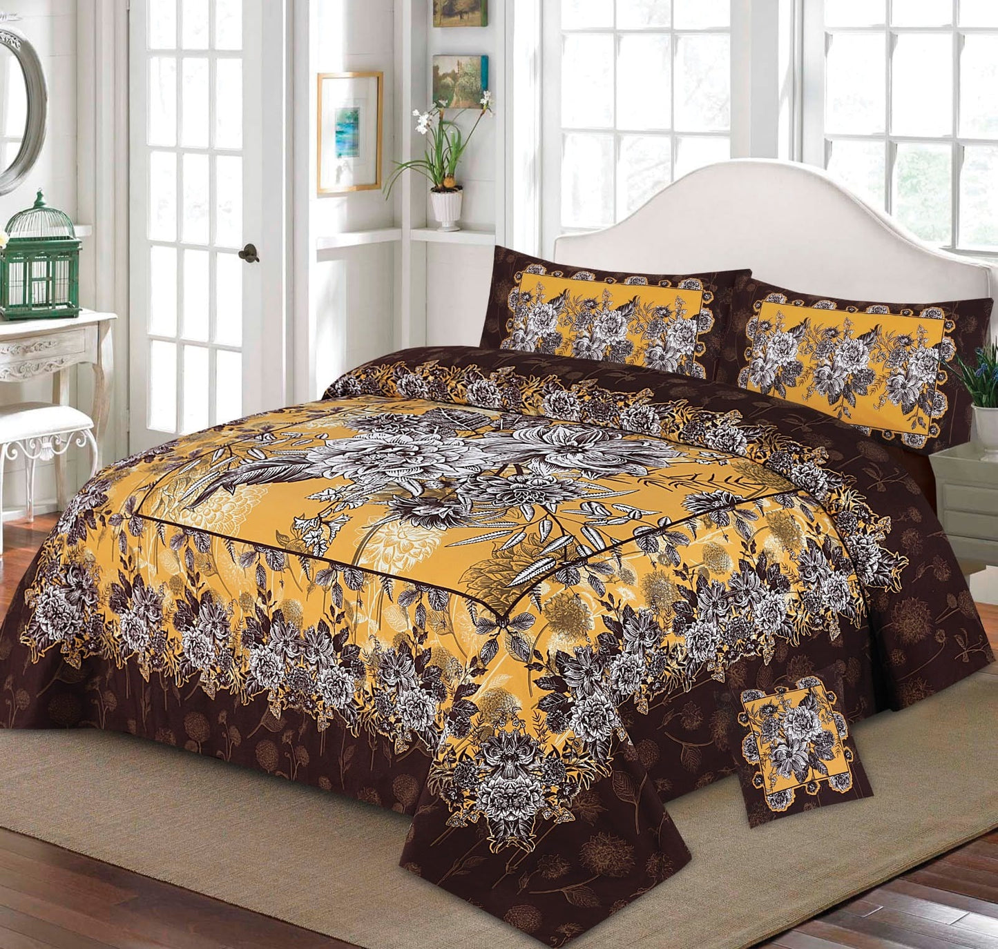 4pcs Bed Sheet Digital Print