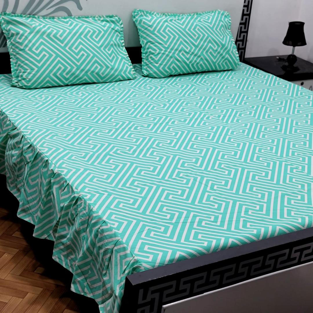 3pcs Frill Bed Sheet