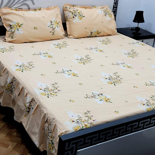 3pcs Frill Bed Sheet