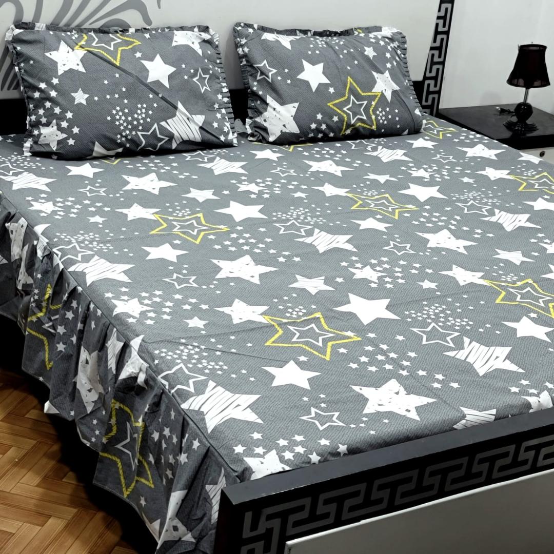 3pcs Frill Bed Sheet