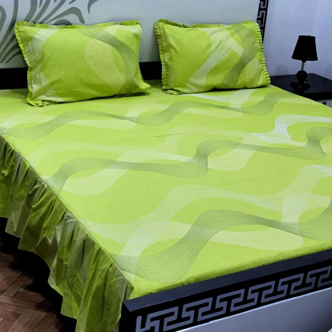 3pcs Frill Bed Sheet