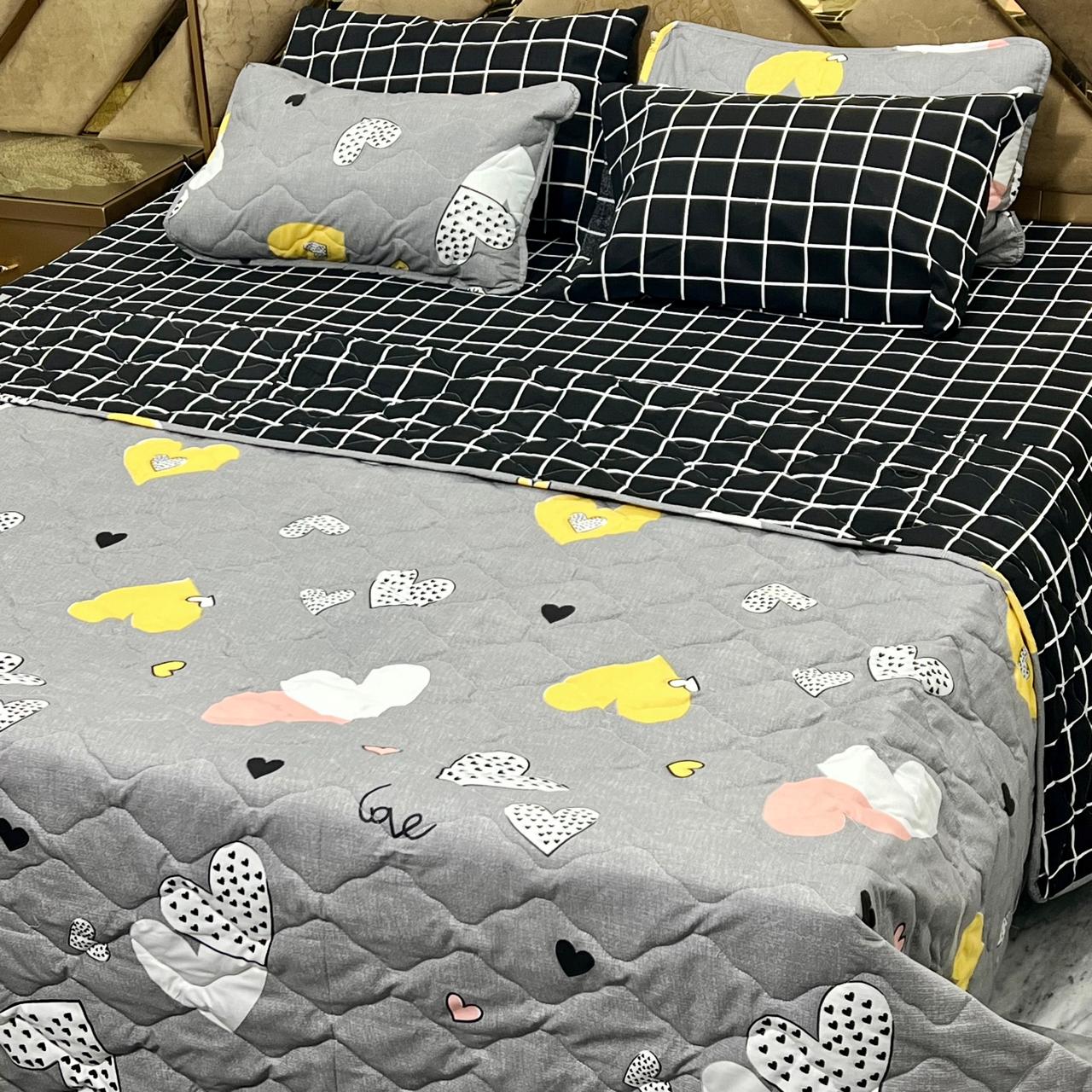 7 Pieces Comforter Set (Pure Cotton)