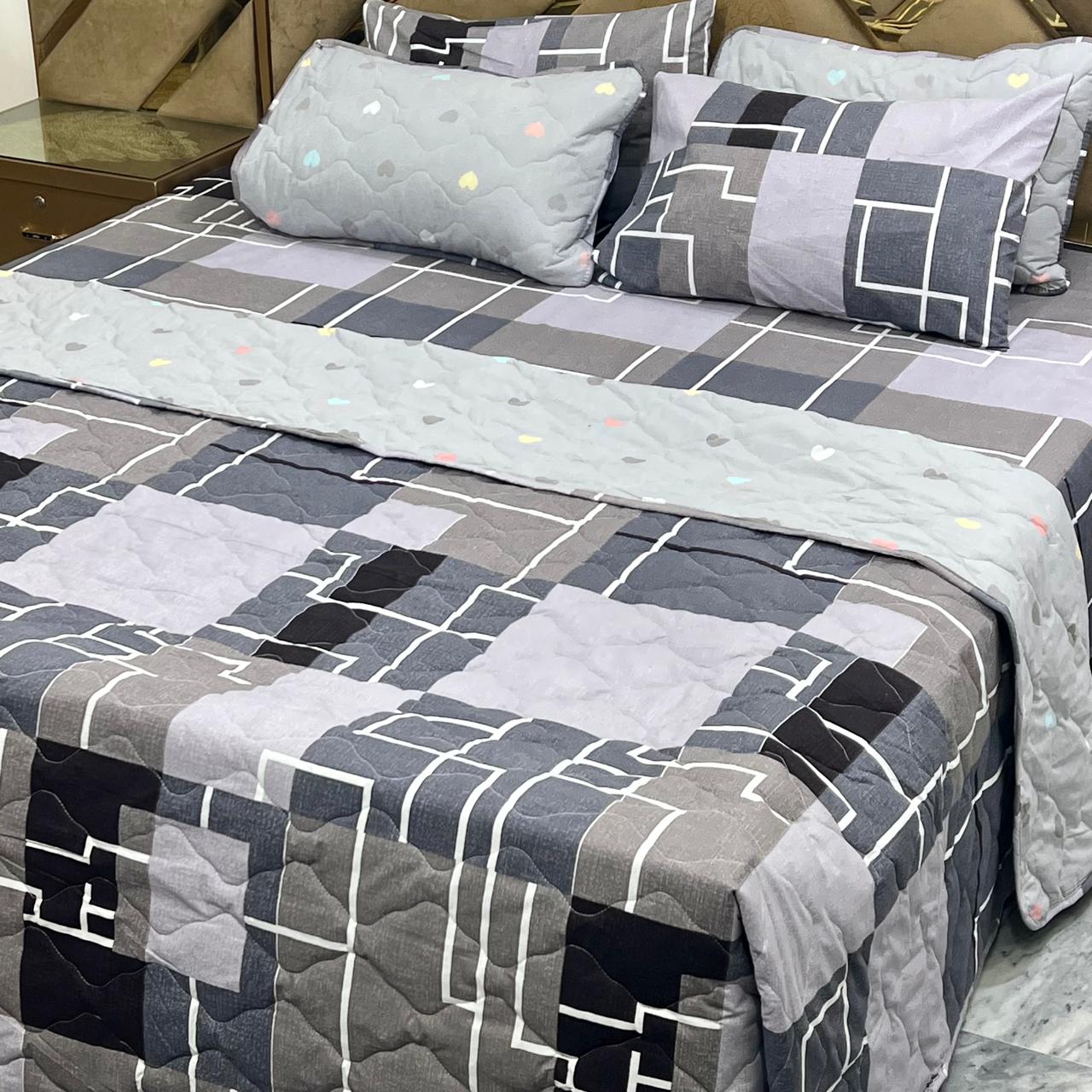 7 Pieces Comforter Set (Pure Cotton)