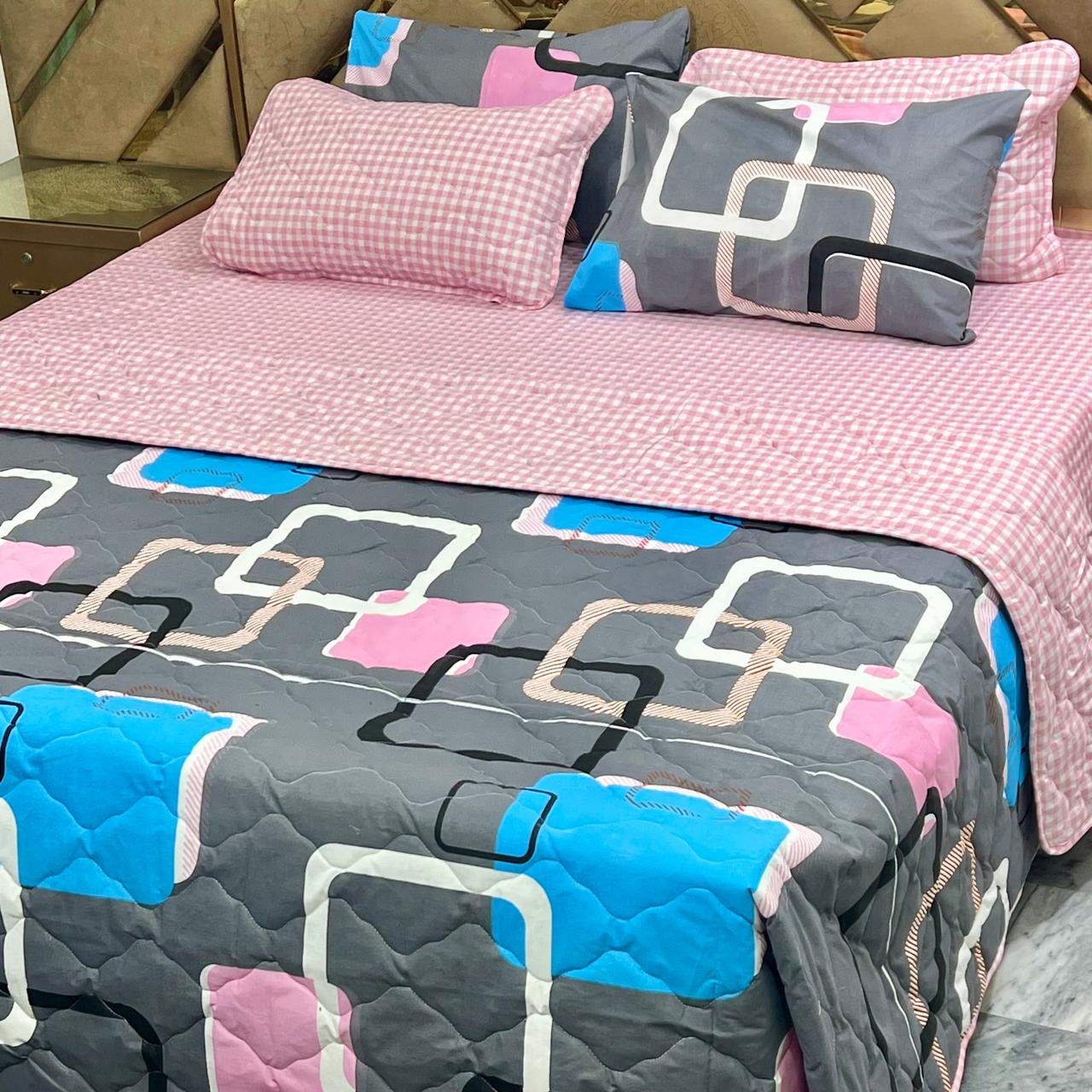 7 Pieces Comforter Set (Pure Cotton)