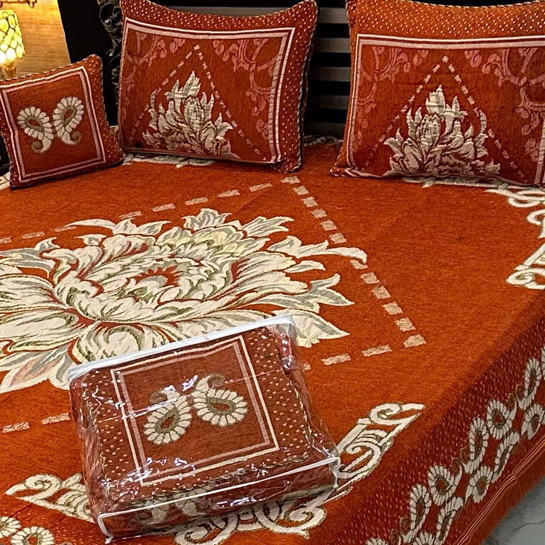 4pcs Bed Spread Velvet jacquard - Scented Whiispers