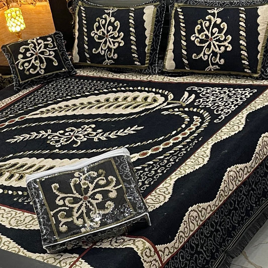 4pcs Bed Spread Velvet jacquard (Copy)