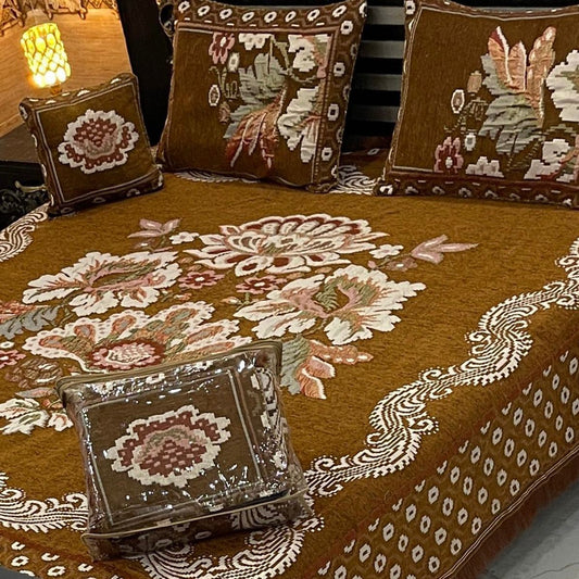 4pcs Bed Spread Velvet jacquard - Scented Whiispers