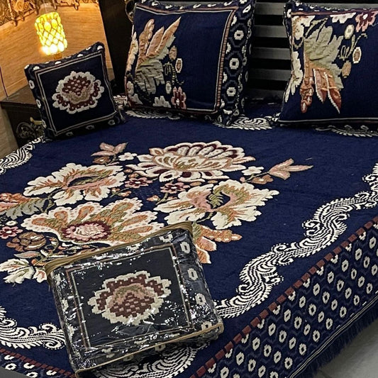 4pcs Bed Spread Velvet jacquard