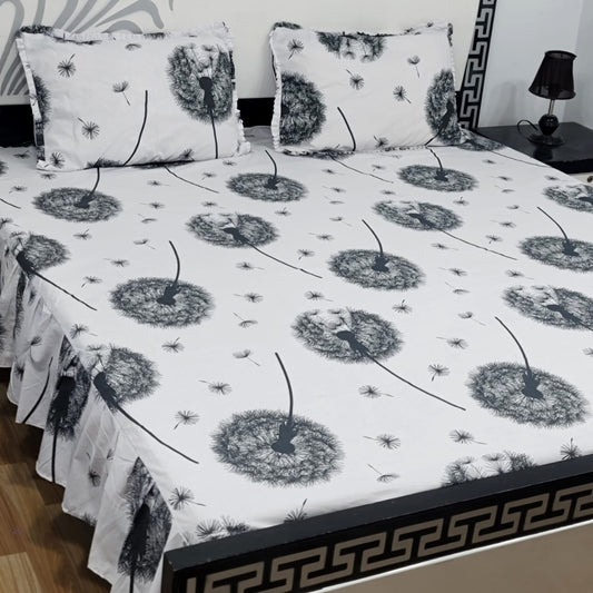 3pcs Frill Bed Sheet