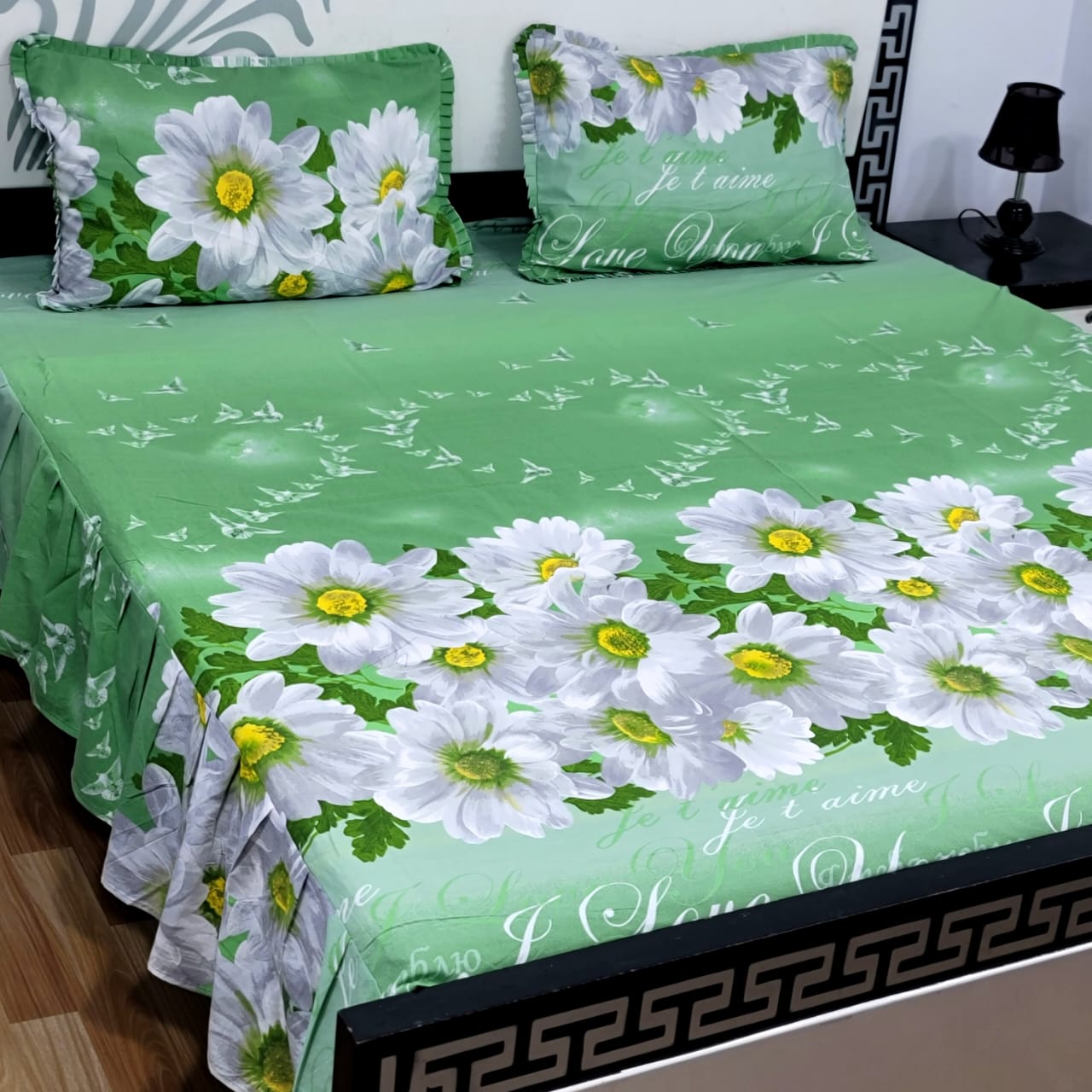 3pcs Frill Bed Sheet - Scented Whiispers