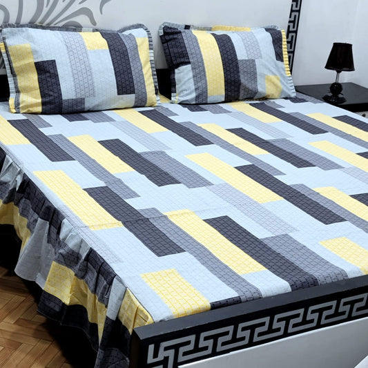 3pcs Frill Bed Sheet