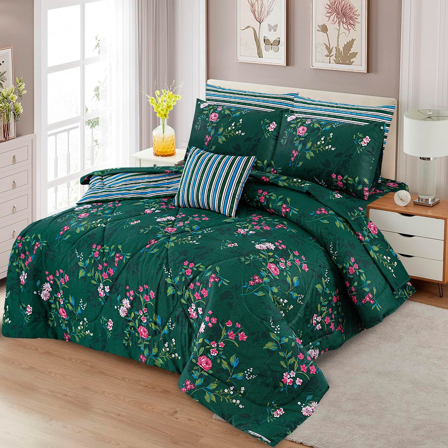 7 Pieces Comforter Set For Summer - Scented Whiispers