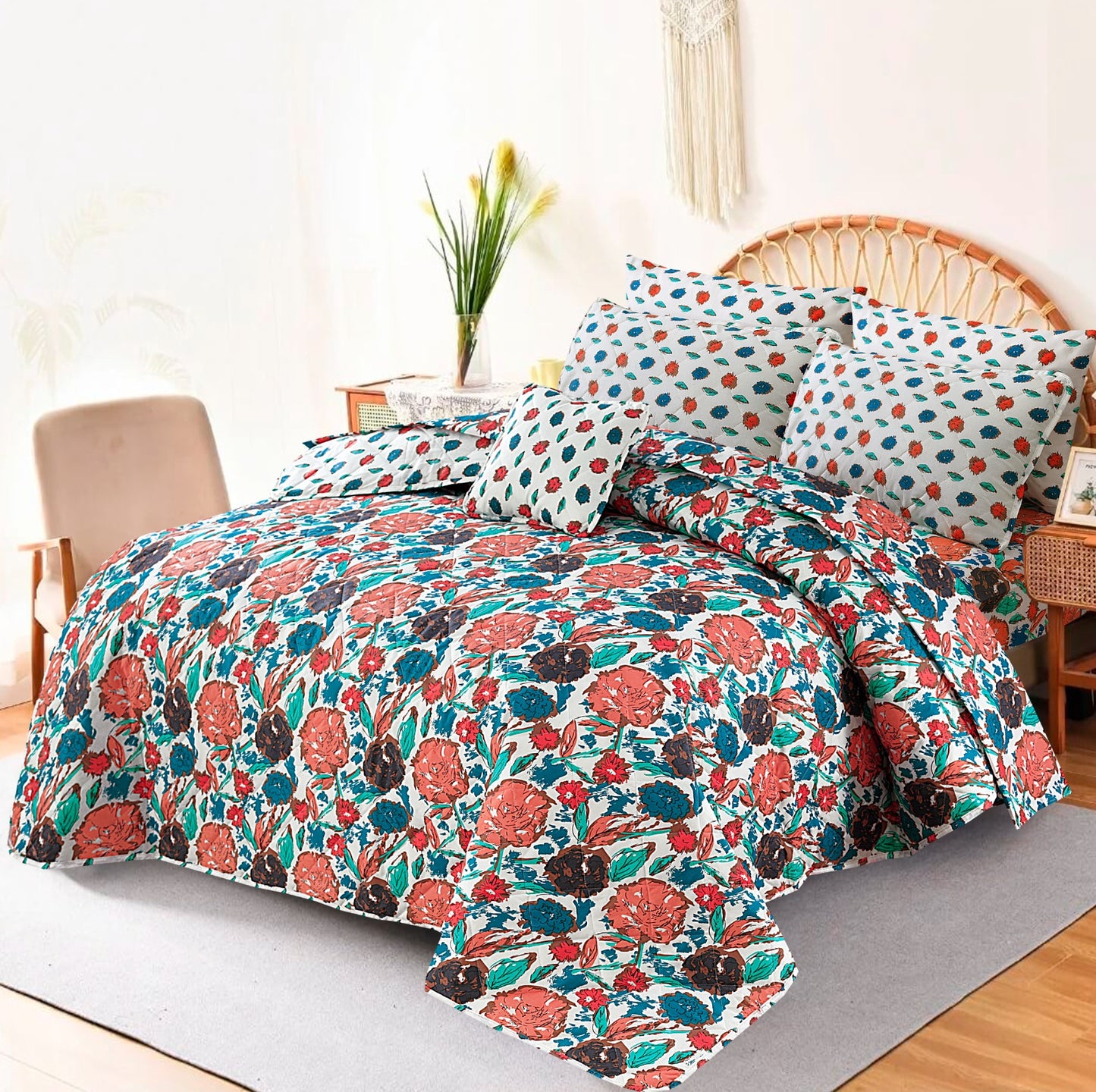 7 Pieces Comforter Set For Summer - Scented Whiispers