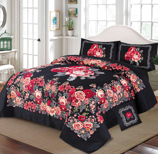 4pcs Bed Sheet Digital Print